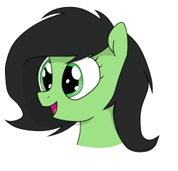 Size: 2257x2163 | Tagged: artist needed, safe, oc, oc only, oc:filly anon, species:earth pony, species:pony, bust, female, filly, simple background, smiling, solo, transparent background