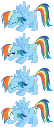 Size: 3000x7157 | Tagged: artist needed, safe, character:rainbow dash, species:pegasus, species:pony, accident, comic, diarrhea, fart, female, mare, poop, pooping, scat, shart, simple background, solo, transparent background
