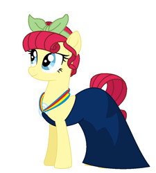 Size: 892x992 | Tagged: artist needed, safe, artist:pandapawz09, base used, character:torque wrench, species:earth pony, species:pony, friendship is magic: rainbow roadtrip, g4, my little pony: friendship is magic, alternate hairstyle, clothing, dress, female, headband, mare, simple background, solo, white background