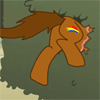 Size: 100x100 | Tagged: artist needed, safe, oc, oc only, species:earth pony, species:pony, animated, bush, butt, buttstuck, earth pony oc, gif, solo, stuck