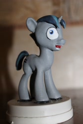 Size: 2848x4272 | Tagged: artist needed, safe, character:party favor, species:pony, species:unicorn, 3d print, figurine, i didn't listen, meme