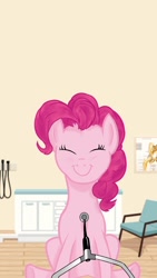 Size: 576x1024 | Tagged: artist needed, source needed, safe, character:pinkie pie, cardiophilia, listening, medical saddlebag, smiling, solo, stethoscope