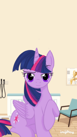 Size: 270x479 | Tagged: artist needed, safe, character:twilight sparkle, character:twilight sparkle (alicorn), species:alicorn, species:pony, episode:princess twilight sparkle, g4, my little pony: friendship is magic, animated, gif, heartbeat, imgplay, medical saddlebag, solo