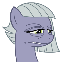 Size: 2761x2761 | Tagged: artist needed, safe, character:limestone pie, species:earth pony, species:pony, 4chan, cringing, female, high res, mare, meme, simple background, solo, transparent background, wrinkles