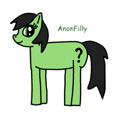 Size: 1000x1000 | Tagged: artist needed, safe, oc, oc only, oc:filly anon, species:earth pony, species:pony, 1000 hours in ms paint, female, filly, simple background, solo, white background