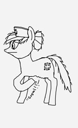 Size: 640x1047 | Tagged: artist needed, safe, character:nurse redheart, species:earth pony, species:pony, exhausted, female, hungry, mare, monochrome, starving, stomach growl, stomach noise