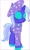 Size: 799x1311 | Tagged: artist needed, source needed, useless source url, safe, character:trixie, clothing, hat, recolor, simple background, solo, white background