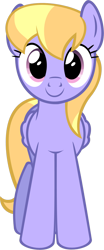 Size: 560x1341 | Tagged: artist needed, safe, character:cloud kicker, species:pegasus, species:pony, background pony, cute, female, looking at you, mare, simple background, solo, transparent background