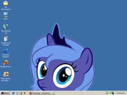 Size: 797x599 | Tagged: artist needed, safe, character:princess luna, browser, female, filly, old school, solo, spanish, windows, windows 2000, woona, younger