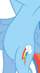 Size: 458x842 | Tagged: artist needed, safe, edit, character:rainbow dash, species:pegasus, species:pony, episode:applebuck season, g4, my little pony: friendship is magic, belly, bipedal, cropped, pictures of bellies, simple background, solo, transparent background, vector, vector edit, wings