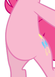 Size: 1919x2646 | Tagged: artist needed, source needed, safe, edit, character:pinkie pie, species:pony, episode:princess twilight sparkle, g4, my little pony: friendship is magic, belly, bipedal, cropped, pictures of bellies, simple background, solo, transparent background, vector, vector edit