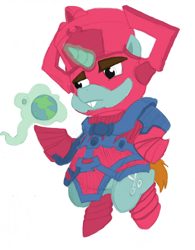 Size: 780x1000 | Tagged: artist needed, safe, character:snips, colored, crossover, galactus, marvel, parody