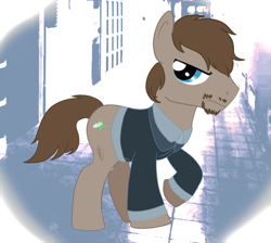 Size: 580x519 | Tagged: artist needed, safe, species:pony, g4, crossover, gregory house, house m.d., male, ponified, solo, stallion
