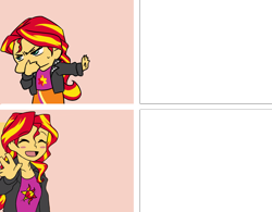 Size: 1300x1015 | Tagged: artist needed, source needed, safe, edit, character:sunset shimmer, g4, my little pony:equestria girls, hotline bling, meme, simple background, transparent background