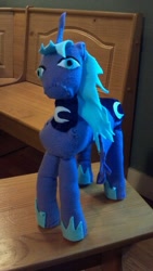 Size: 405x720 | Tagged: artist needed, safe, character:princess luna, hoers, irl, photo, plushie, solo