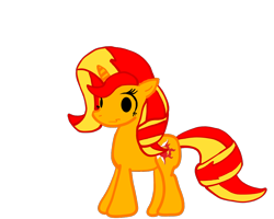 Size: 1000x800 | Tagged: artist needed, source needed, useless source url, safe, character:sunset shimmer, species:pony, species:unicorn, ask, cute, female, looking at you, mare, shimmerbetes, smiling, solo, sunset answers, tumblr