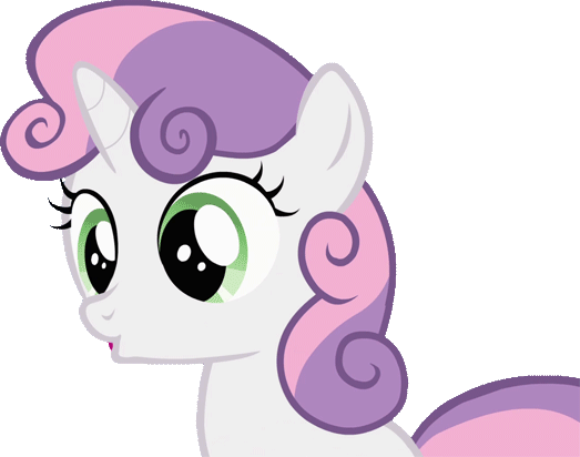 Size: 523x412 | Tagged: artist needed, safe, edit, edited screencap, screencap, character:sweetie belle, episode:the cutie pox, g4, my little pony: friendship is magic, animated, background removed, cute, diasweetes, hnnng, simple background, smiling, solo, transparent background
