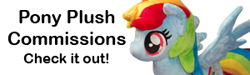 Size: 300x90 | Tagged: artist needed, safe, character:rainbow dash, advertisement, irl, link, photo, plushie