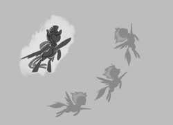 Size: 496x360 | Tagged: artist needed, safe, flying, silhouette, wonderbolthq, wonderbolts