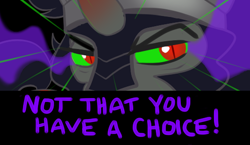 Size: 499x290 | Tagged: artist needed, source needed, useless source url, safe, character:king sombra, antagonist, crystal empire, dark magic, slave, slit eyes, sombra eyes, stupid sexy sombra