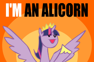 Size: 300x200 | Tagged: artist needed, safe, character:twilight sparkle, character:twilight sparkle (alicorn), species:alicorn, species:pony, alicorn drama, animated, female, mare, solo, vulgar