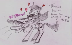 Size: 2233x1410 | Tagged: artist needed, safe, oc, oc only, oc:fausticorn, oc:marker pony, heart
