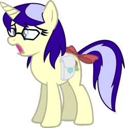 Size: 1525x1565 | Tagged: artist needed, safe, oc, oc only, oc:pennychan, glasses, ponychan, saddle bag, simple background, solo, transparent background, vector