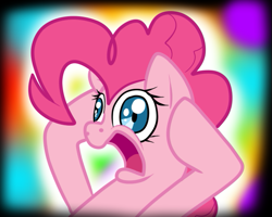 Size: 615x491 | Tagged: artist needed, safe, character:pinkie pie, species:earth pony, species:pony, my brain is full of fuck, my mind is full of fuck, open mouth, reaction image, solo