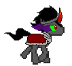 Size: 106x96 | Tagged: artist needed, safe, character:king sombra, desktop ponies, animated, cute, pixel art, simple background, solo, sombradorable, transparent background, trotting