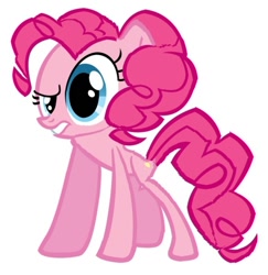 Size: 584x602 | Tagged: artist needed, safe, character:pinkie pie, content-aware scale, solo