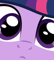 Size: 500x549 | Tagged: artist needed, safe, character:twilight sparkle, species:pony, close up series, close-up, extreme close up, solo, stare