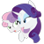 Size: 894x894 | Tagged: safe, artist:crasydwarf, artist:kas92, character:rarity, character:sweetie belle, big sister instinct, collaboration, digital art, female, rarity being a good sister, siblings, sisters, transparent background, vector