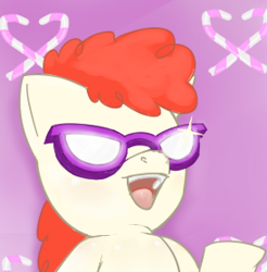 Size: 274x279 | Tagged: artist needed, safe, character:twist, species:earth pony, species:pony, female, filly, glasses, solo