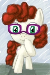 Size: 378x566 | Tagged: artist needed, safe, character:twist, species:earth pony, species:pony, female, filly, glasses, looking at you, solo