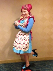 Size: 1536x2048 | Tagged: artist needed, safe, character:cup cake, species:human, 2013, cosplay, irl, irl human, mtac, photo, solo, wooden spoon
