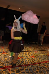Size: 2304x3456 | Tagged: artist needed, safe, character:discord, oc:eris, species:human, cloud, convention, cosplay, dragoncon, dragoncon 2013, irl, irl human, photo, rule 63, solo