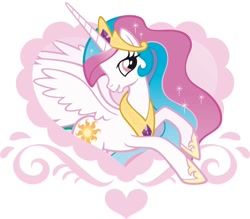 Size: 804x704 | Tagged: artist needed, source needed, safe, character:princess celestia, heart, simple background, solo, stock vector, vector, white background