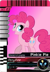 Size: 350x510 | Tagged: artist needed, safe, character:pinkie pie, species:earth pony, species:pony, g4, female, kamen rider, kamen rider decade, mare, solo