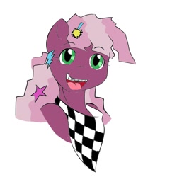Size: 700x700 | Tagged: artist needed, safe, character:cheerilee, species:anthro, species:earth pony, species:pony, 80s, 80s cheerilee, female, solo