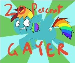 Size: 683x579 | Tagged: artist needed, safe, character:rainbow dash, 20% cooler, gay, male, solo