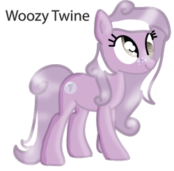 Size: 588x577 | Tagged: artist needed, source needed, safe, oc, oc only, oc:woozy twine, parent:derpy hooves, parent:screwball, parents:derpball, species:earth pony, species:pony, derp, freckles, magical lesbian spawn, offspring, smiling, solo, xk-class end-of-the-world scenario