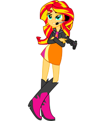 Size: 11111x13109 | Tagged: artist needed, safe, character:sunset shimmer, my little pony:equestria girls, absurd resolution, awesome, called it, female, gamer, gamer sunset, hilarious in hindsight, simple background, solo, transparent background, vector
