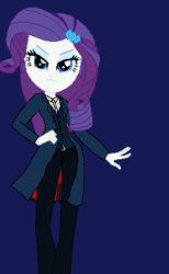 Size: 264x428 | Tagged: artist needed, safe, character:rarity, my little pony:equestria girls, clothing, cosplay, costume, doctor who, female, solo, twelfth doctor