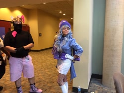 Size: 3264x2448 | Tagged: artist needed, safe, artist:mieucosplay, character:trixie, species:human, episode:pinkie spy, g4, my little pony:equestria girls, 2014, boots, bronycon, clothing, convention, cosplay, fishnets, gloves, hat, irl, irl human, pantyhose, photo, rule 63, skirt, solo, stockings, tailcoat, trixie's cape, trixie's hat, tube skirt