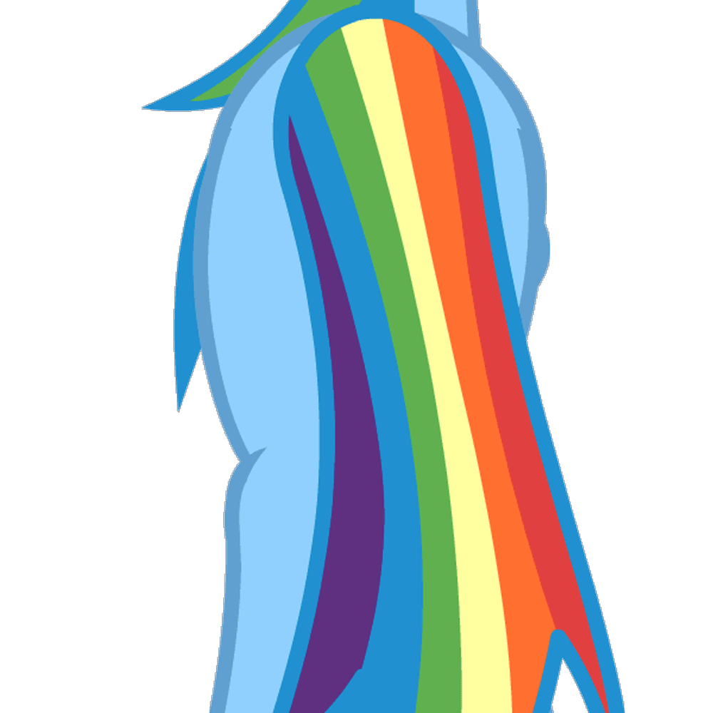 Size: 1000x1000 | Tagged: artist needed, safe, character:rainbow dash, animated, behind, butt shake, close-up, female, flash, plot, rear view, simple background, solo, tail, transparent background, walk cycle, walking, wiggle