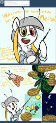 Size: 1201x2632 | Tagged: artist needed, safe, oc, oc only, species:mothpony, ask, askthemothponies, butterfly, comic, diagram, dialogue, educational, heterochromia, insect, original species, solo, tumblr