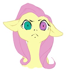 Size: 397x400 | Tagged: artist needed, safe, character:fluttershy, code geass, crossover, heterochromia, solo
