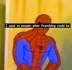 Size: 342x334 | Tagged: artist needed, safe, edit, caption, comic sans, image macro, meme, meta, opening theme, solo, spider-man, text, theme song