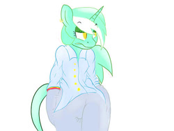 Size: 500x375 | Tagged: artist needed, safe, character:lyra heartstrings, species:anthro