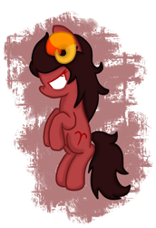 Size: 514x748 | Tagged: artist needed, safe, species:pony, abstract background, aradia megido, homestuck, ponified, solo